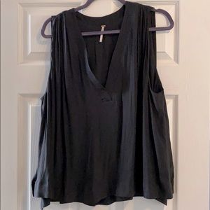 Free People flowy black tank
